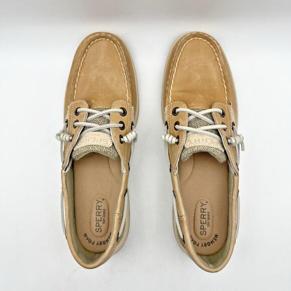 Sperry Womens Rosefish Boat Shoes US 8.5 EU 39.5 Brown Cognac Nubuck Leather NIB - Picture 9 of 13